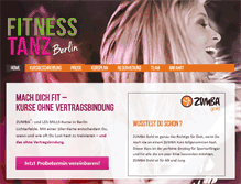 Tablet Screenshot of fitness-zumba-berlin.de